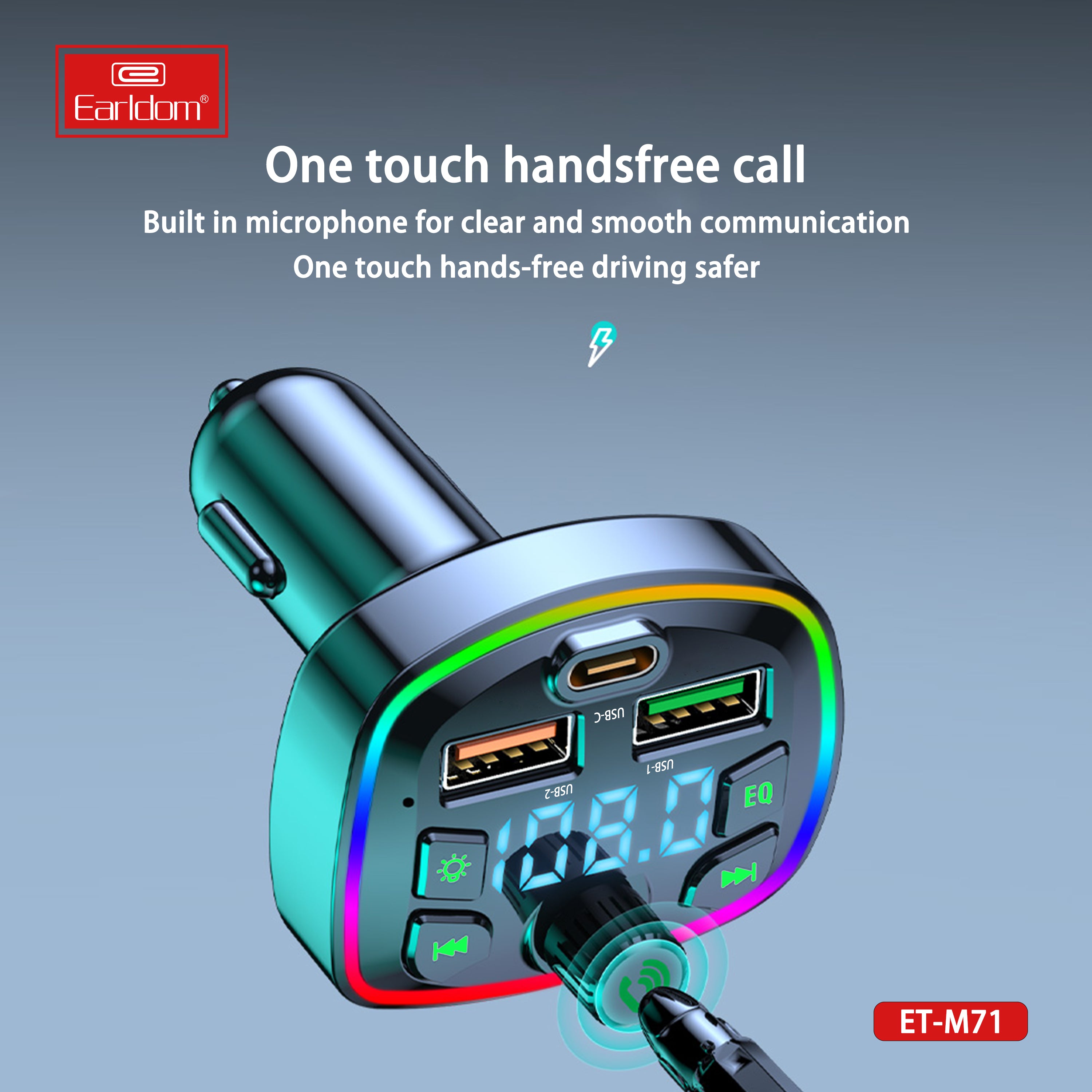 ET-M71 FM Transmitter Bluetooth Car kit ET-M71 FM Transmitter Bluetooth Car kit